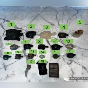 Buyer’s Choice Lot #1 of Various Stone Turtle Figurines